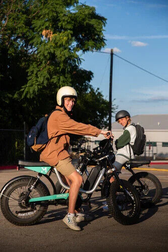 Monday Motorbikes Presidio 750W Electric Bike Teal/Midnight Black