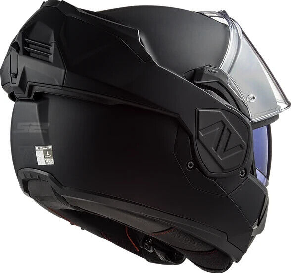 LS2 Helmets Advant Noir Modular Motorcycle Helmet w/SunShield