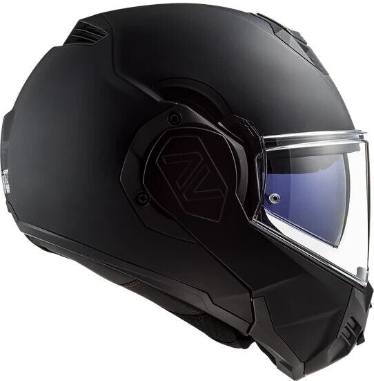 LS2 Helmets Advant Noir Modular Motorcycle Helmet w/SunShield