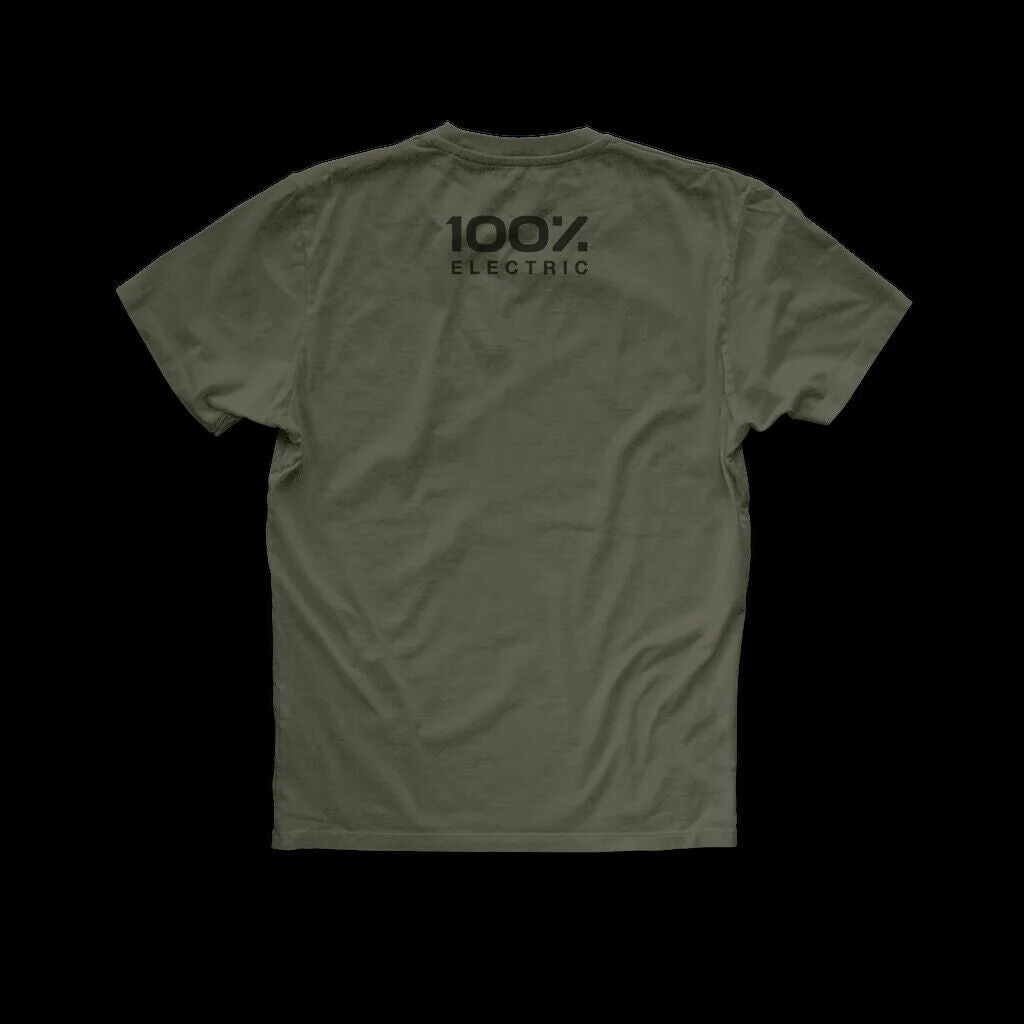 Zero Motorcycles Word Logo T-Shirt Olive