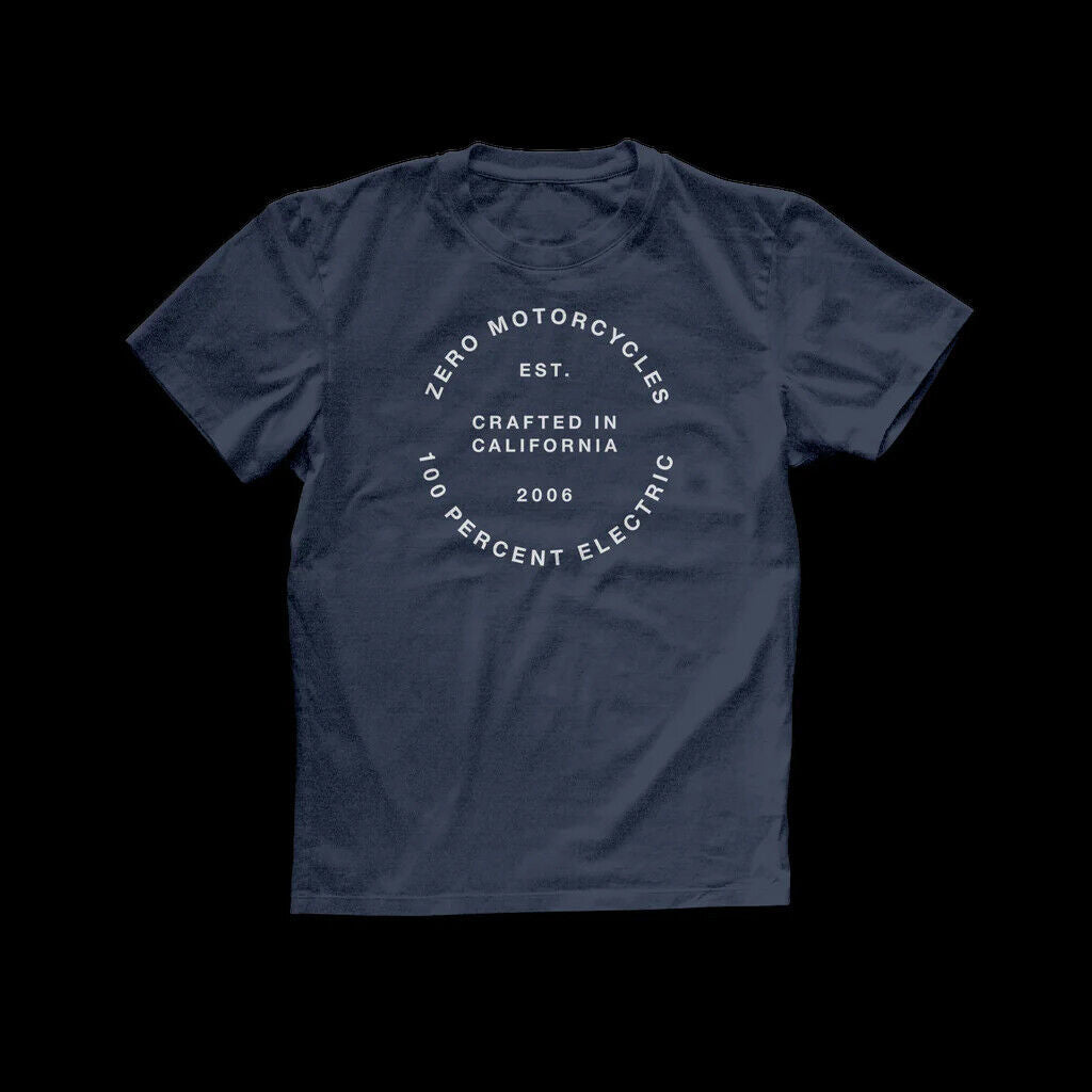 ZERO Motorcycles Electric T-Shirt Navy