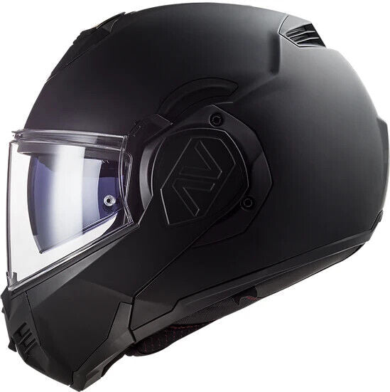 LS2 Helmets Advant Noir Modular Motorcycle Helmet w/SunShield