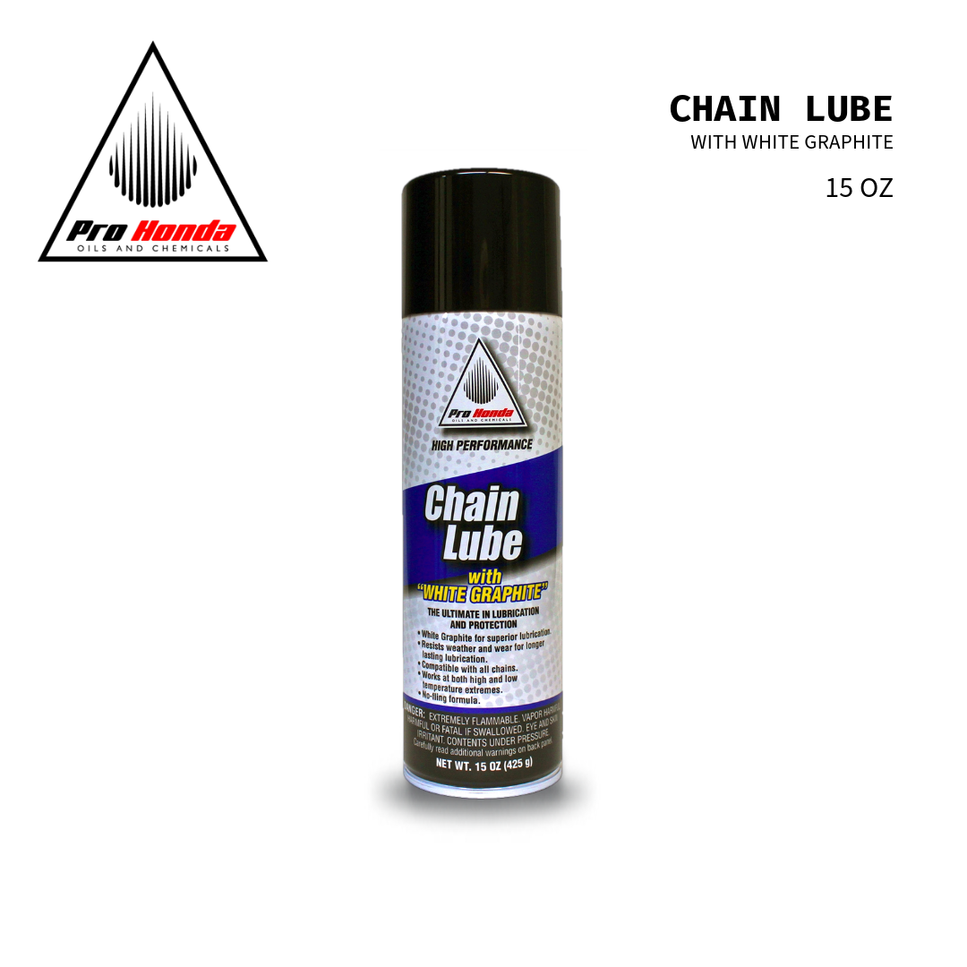 Pro Honda Chain Lube with White Graphite (15oz spray can)