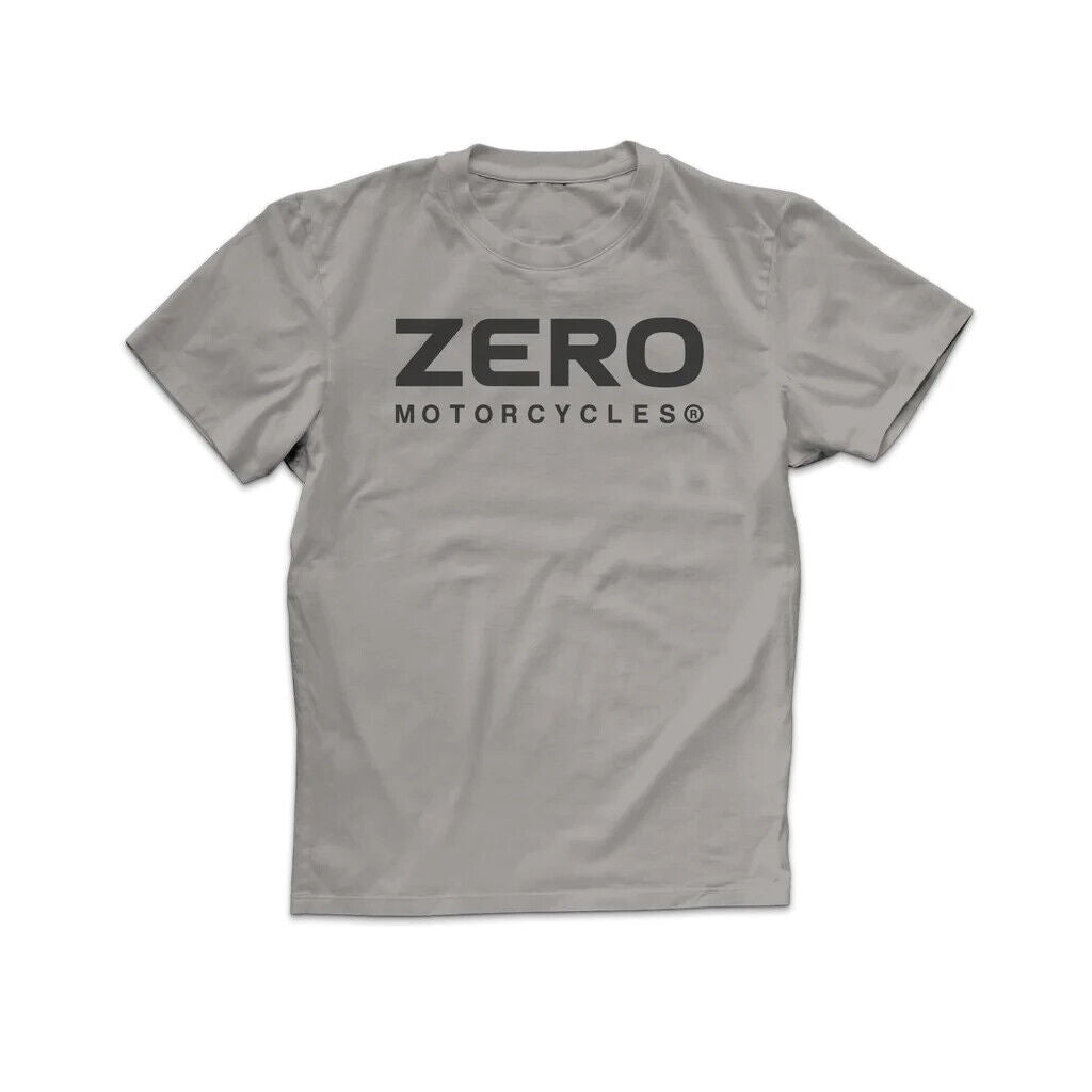 Zero Motorcycles Word Logo T-Shirt Light Gray