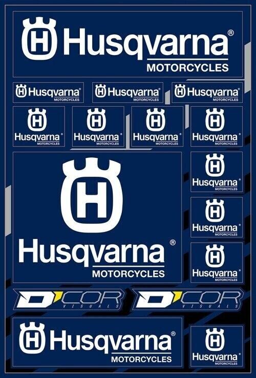 DCOR Universal Husquvarna Decal Sheet