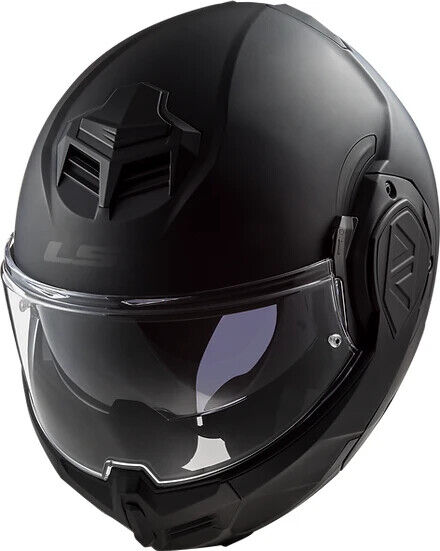 LS2 Helmets Advant Noir Modular Motorcycle Helmet w/SunShield