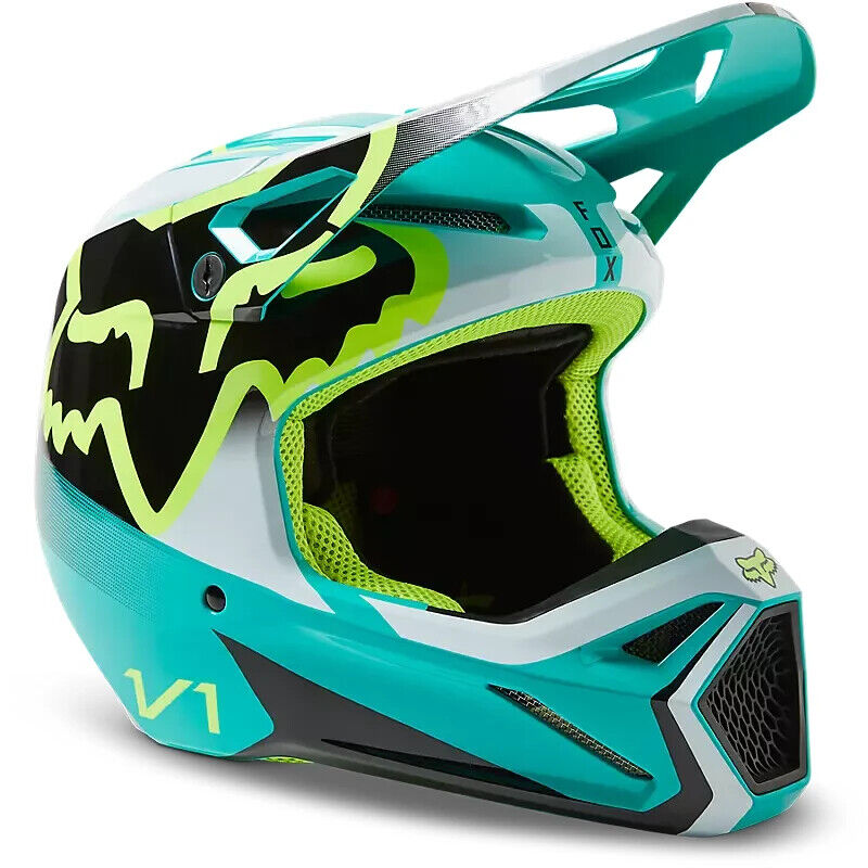 Fox Racing V1 Leed Helmet Teal