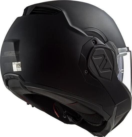 LS2 Helmets Advant Noir Modular Motorcycle Helmet w/SunShield