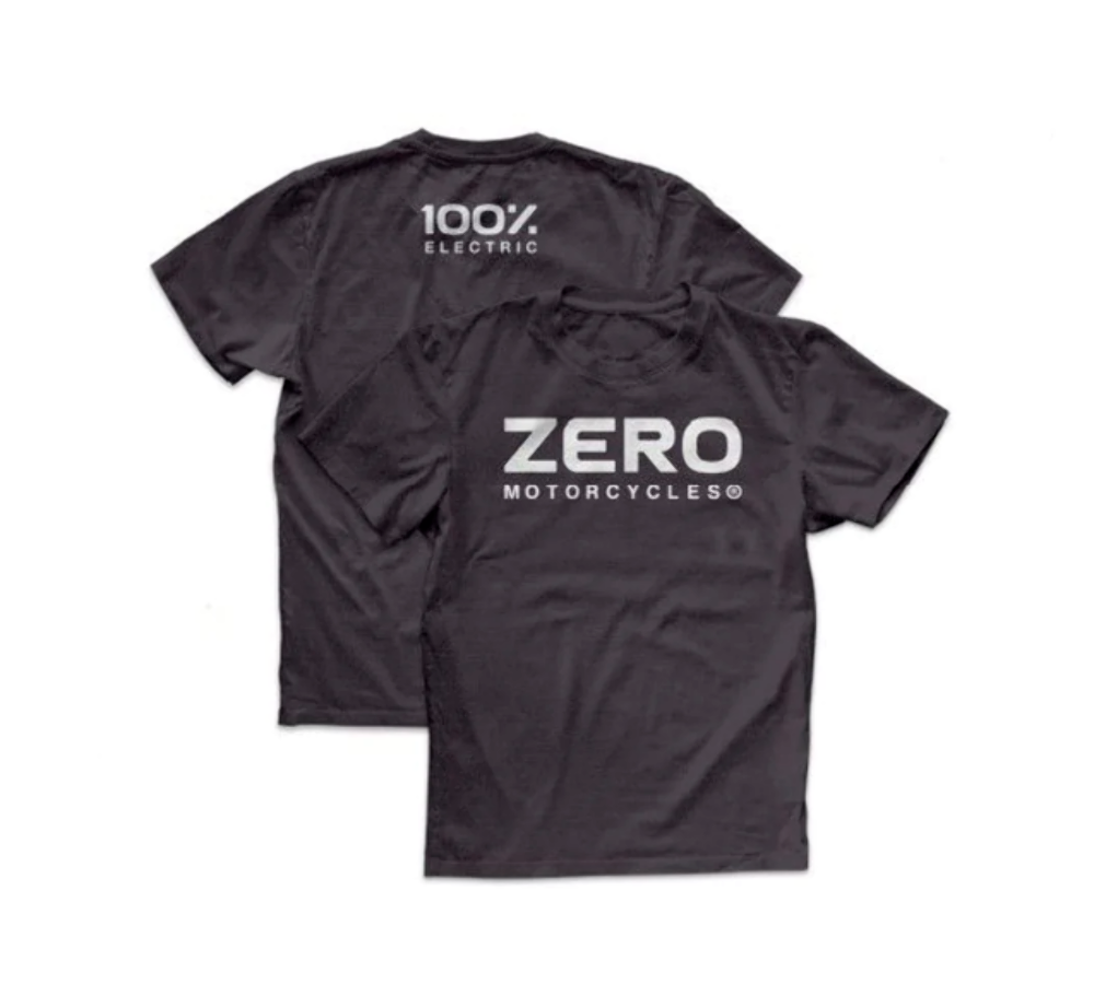 Zero Motorcycles Word Logo T-Shirt Black