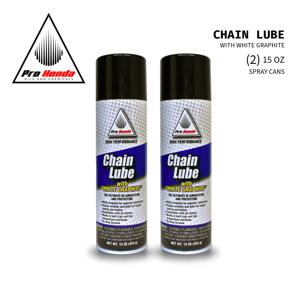 Pro Honda Chain Lube with White Graphite (2) 15oz spray cans