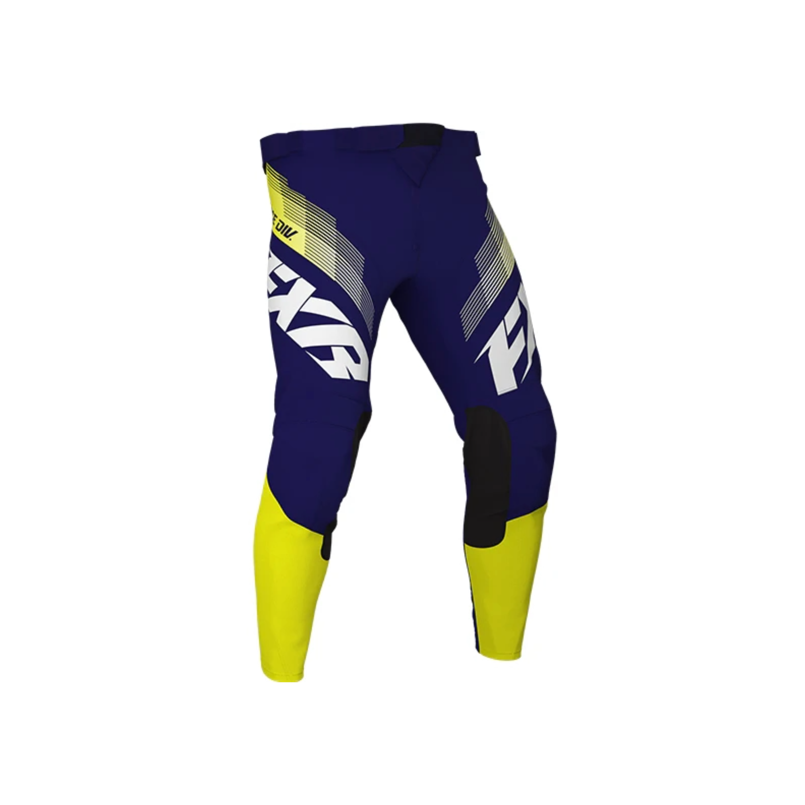 FXR Clutch MX Pants White Navy Yellow