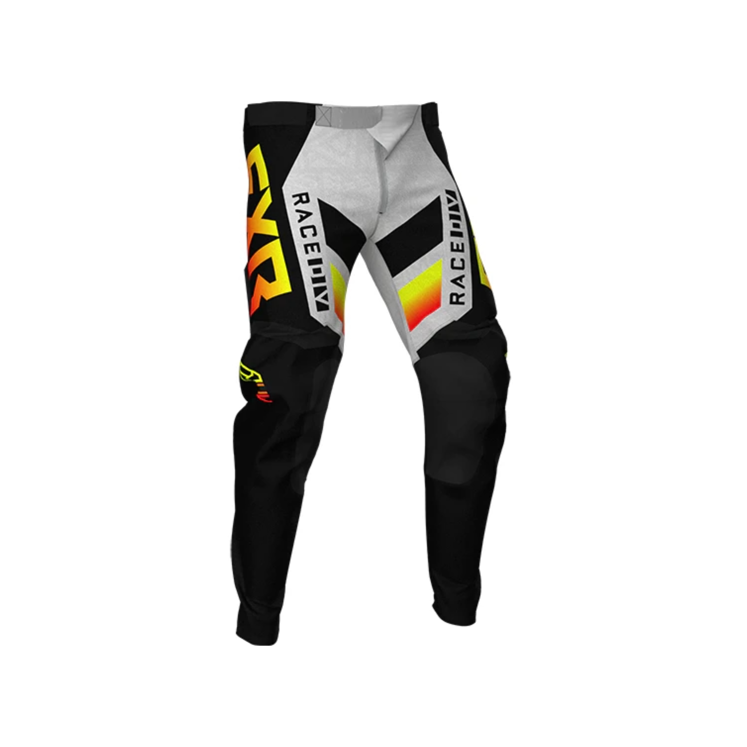 FXR Podium MX Pants Black Yellow Grey