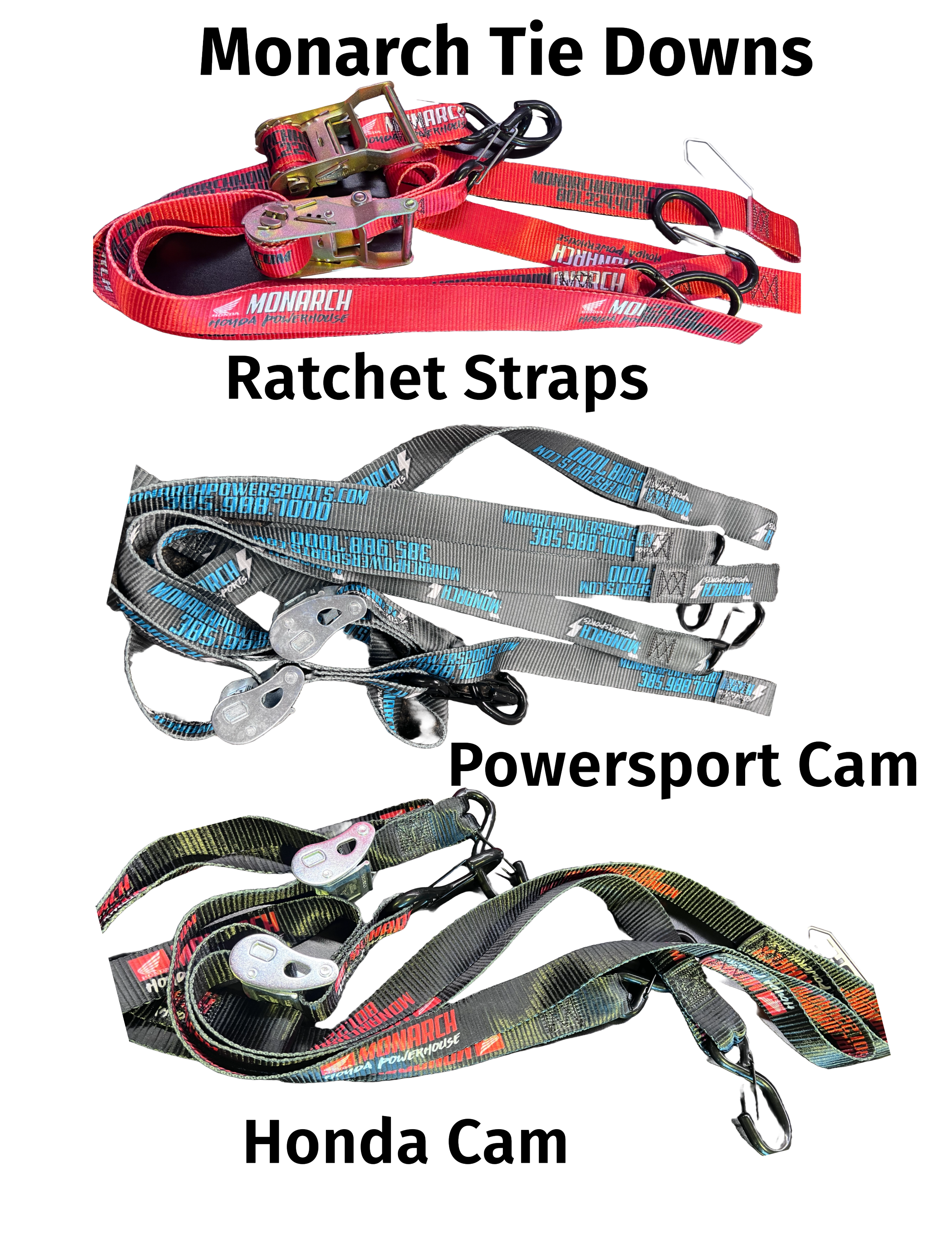 Monarch Tie Down Straps Pair