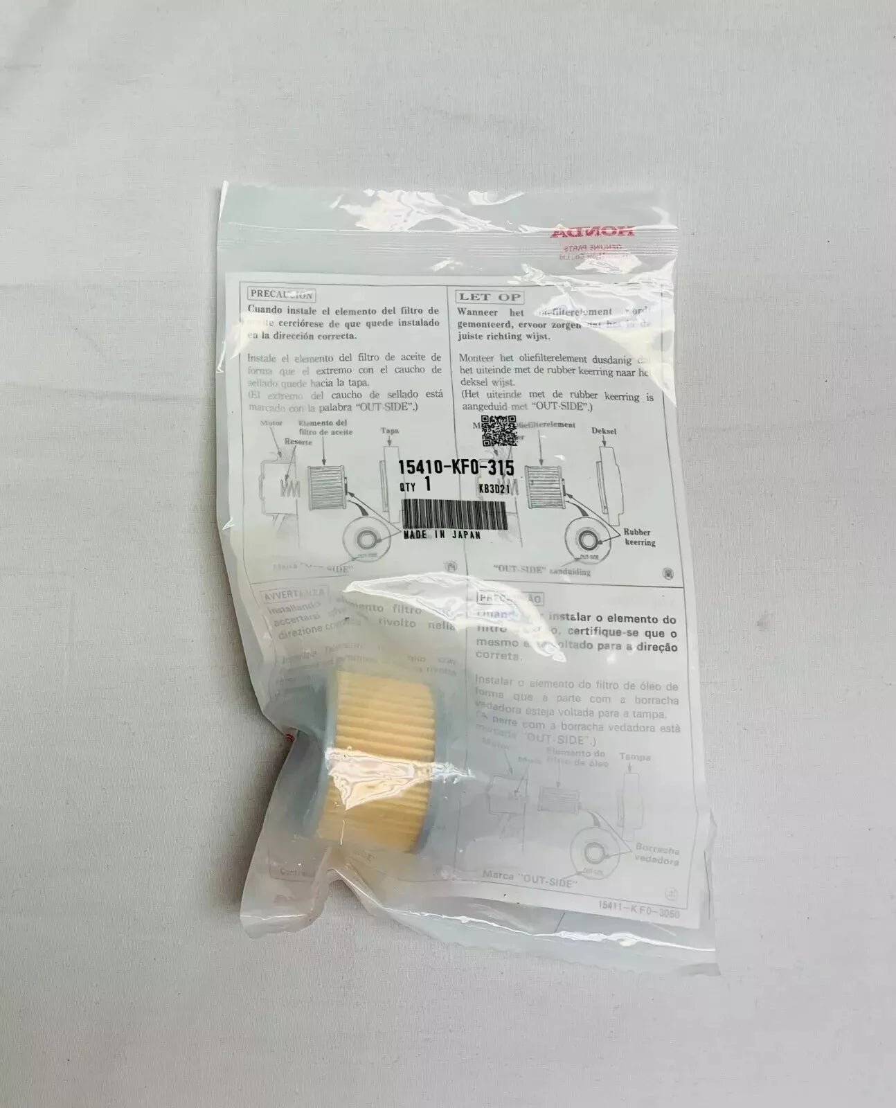 Honda Oil Filter 15410-KF0-315