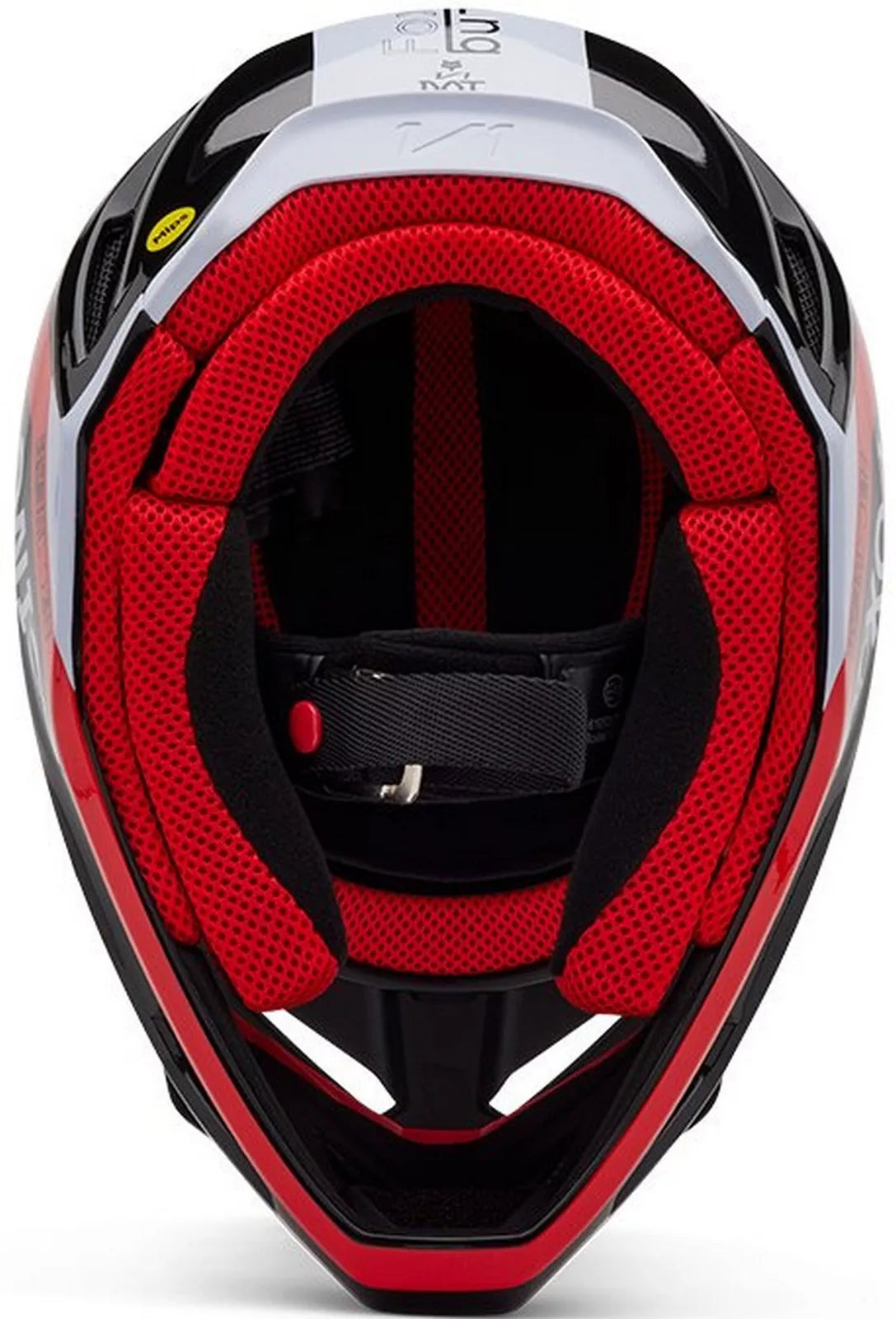 Fox Racing V1 Race Flo Red Spec Helmet