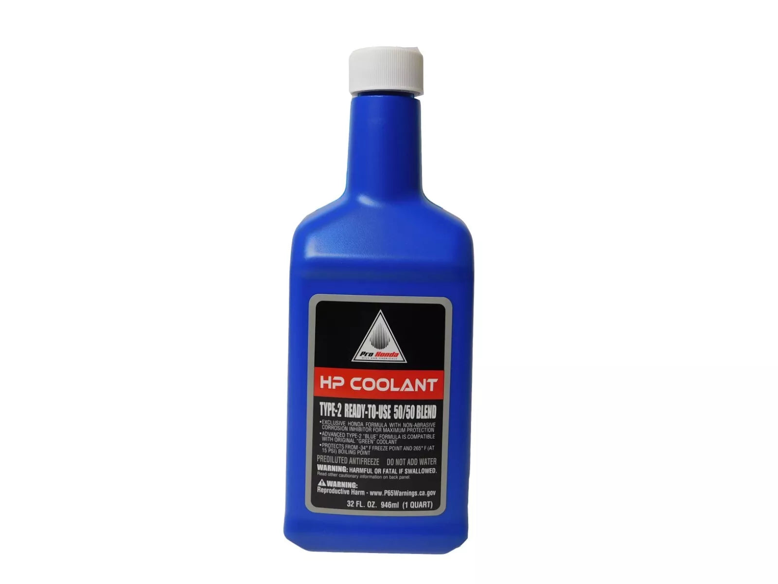 PRO HONDA HP COOLANT TYPE-2 50/50 BLEND 32 OZ 1 Quart