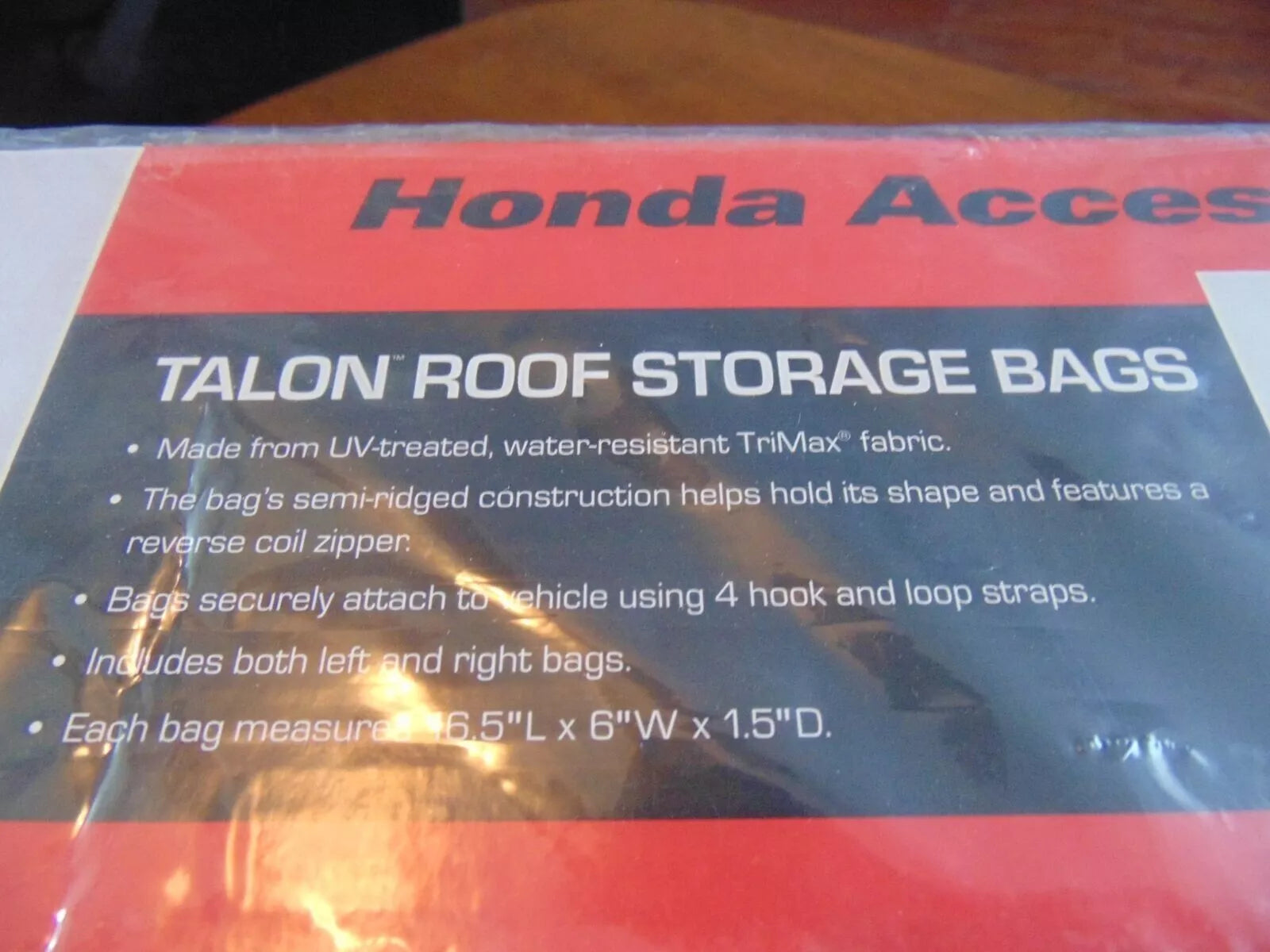 Honda Talon Roof Storage Bags